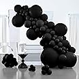 Amazon.com: PartyWoo Black Balloons, 127 pcs Matte Black Balloons ...