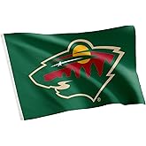 Desert Cactus Minnesota Wild Flag NHL 100% Polyester Indoor Outdoor 3x5 feet National Hockey League Team Flags (Design #2)