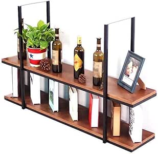 PLLP Estantes Decorativos Montados en la Pared, Estantes Colgantes en