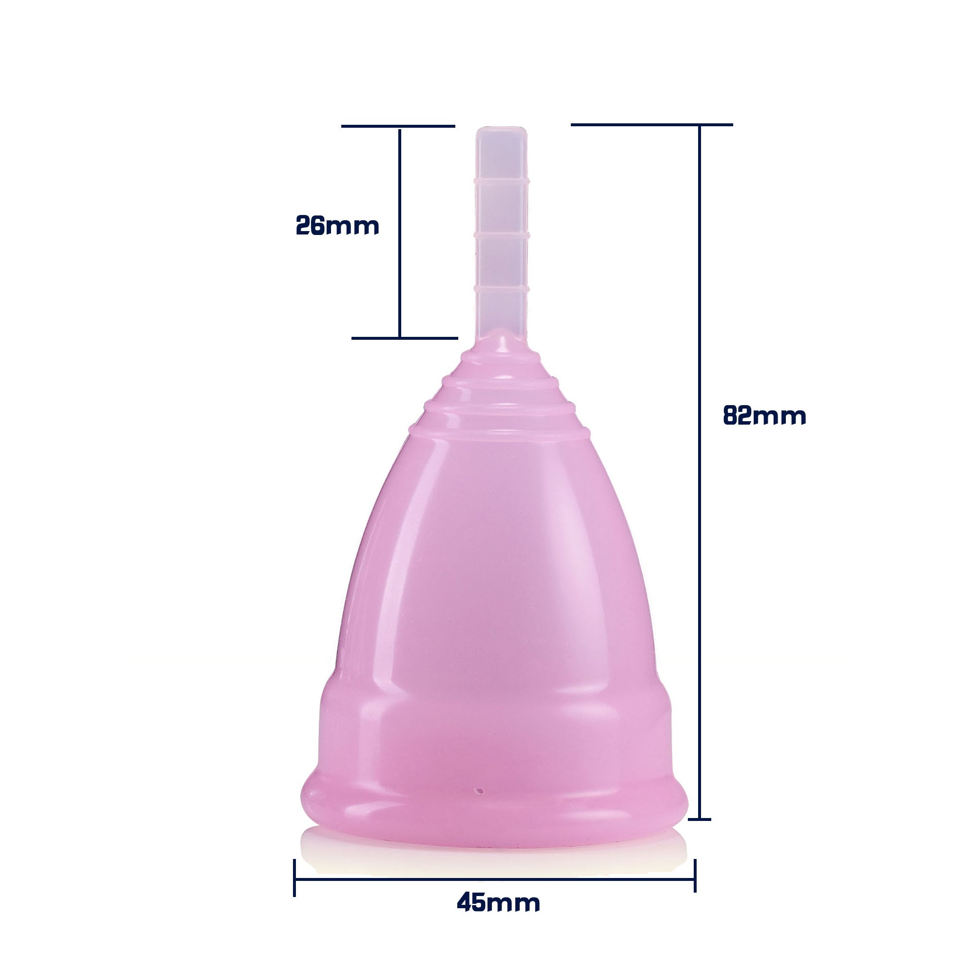 ViiNA YB Menstruationstasse - Menstruationskappe - Stoffbeutel & steril Paket - geruchlos - medizinisches Silikon