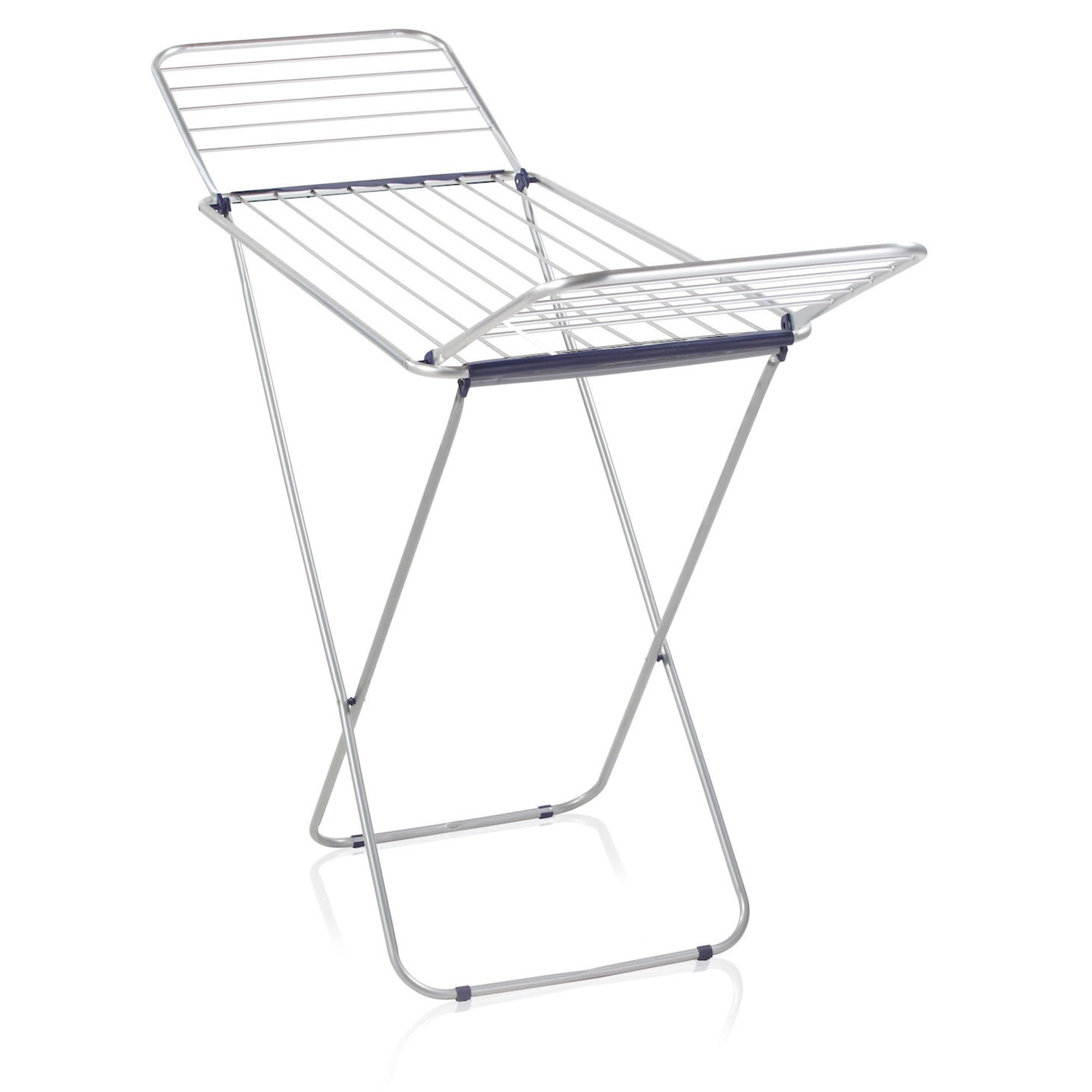 Leifheit Classic Siena 180 Easy Clothes Airer, Clothes Drying Rack with Extra-Thick Rails, Strong and Sturdy Aluminium Lightweight Clothes Horse, Grey, 18 m Drying Rack