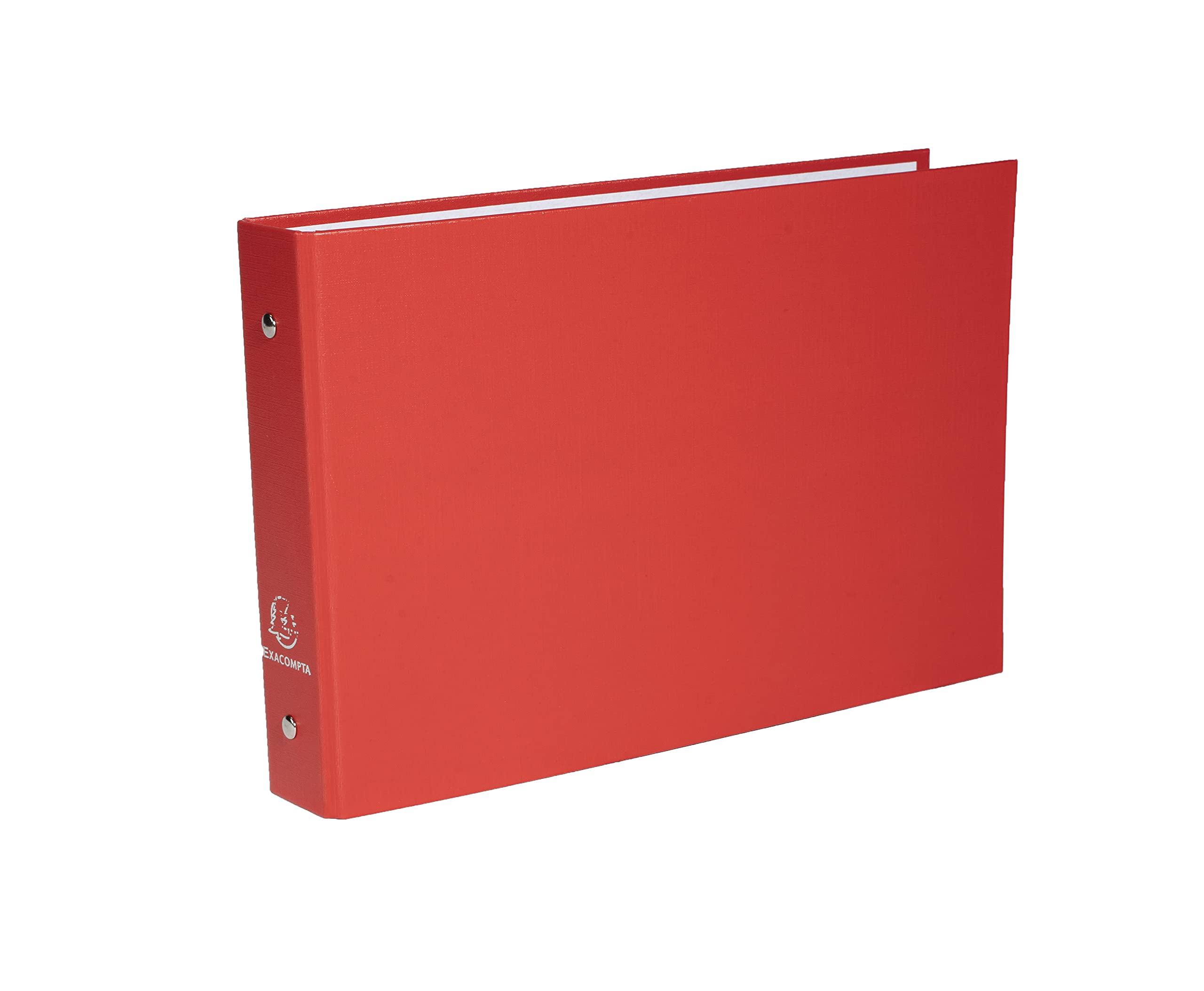 Exacompta - Ref. 51059E - Rigid PP binder for index cards - 2 round rings, diameter 25 mm - Spine 40 mm - External dimensions: 165 x 240 mm Color Assorted