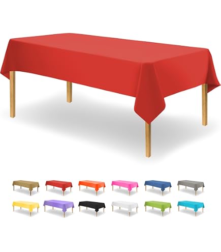 Lot de 10 chemins de table rectangulaires en satin rouge - 30,5 x 274,3 cm de long - Pour
