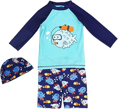 long sleeve boy swimsuit