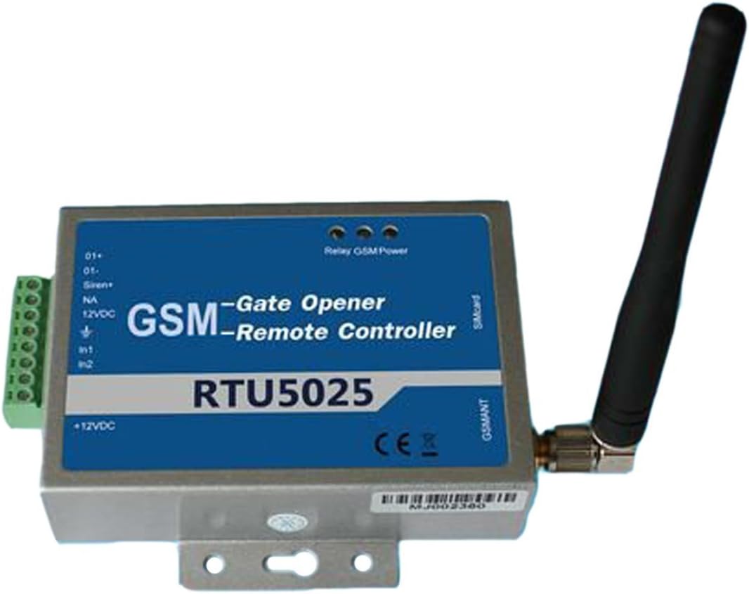 Upgrade Version! GSM Gate Access Controller Door Opener Operator with SMS Remote Control (1Ooutput/2 Inputs) RTU5025