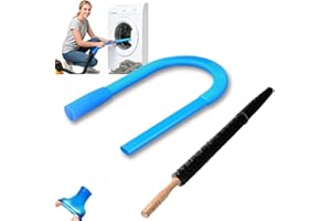 Dryer Vent Cleaner Kit Vacuum Hose Attachment, Flexible Dryer Lint Vacuum Attachment with Brush, Universal Dryer Cleaning Hos