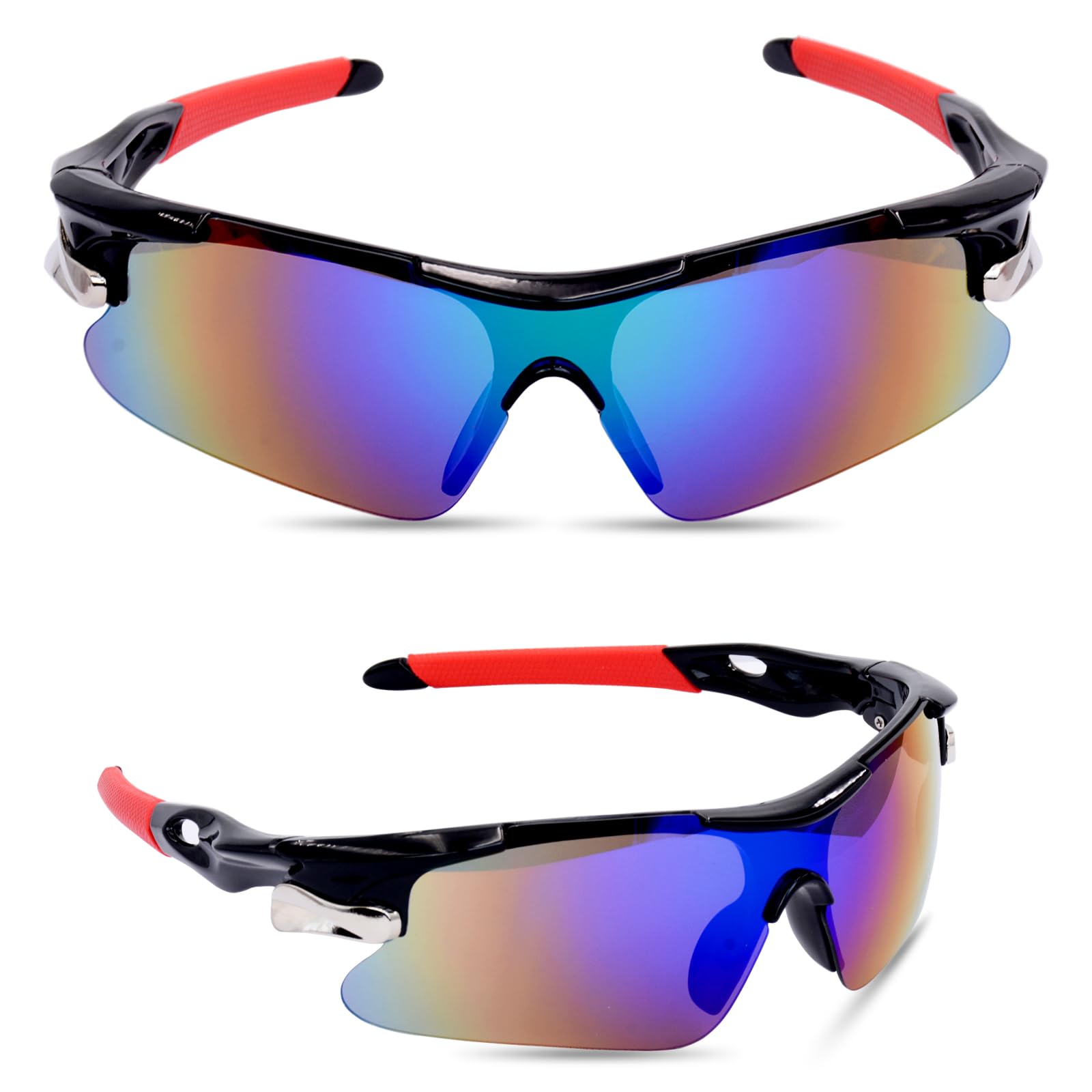DSYSMIN Polarized Sports Sunglasses for Men Women,Polarized Cycling Glasses Tough Frame Lens for Driving Cycling Running,Anti-UV400