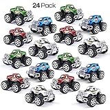 Pack of 24 Monster Pullback Trucks Stocking Stuffers Party Favors