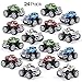 Prextex Pack of 24 Monster Pullback Trucks Stocking Stuffers Party Favors