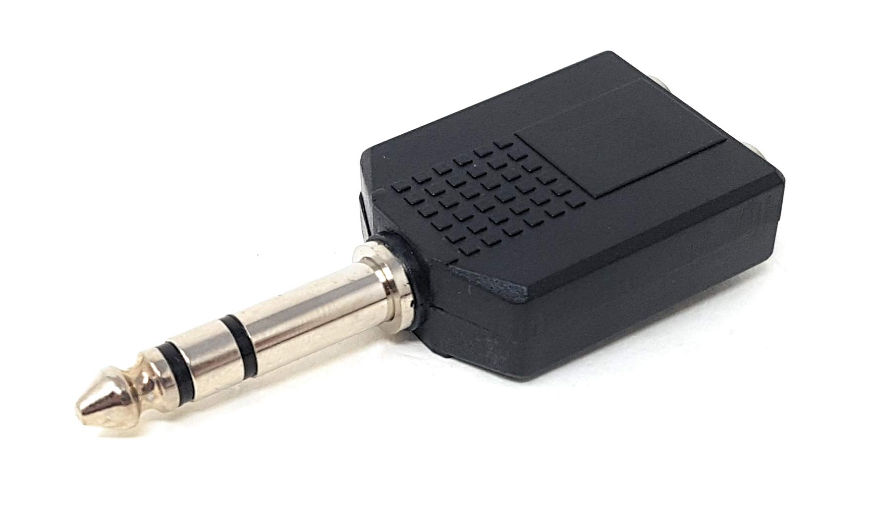 Maincore 6.35mm Stereo Jack Plug to 2 x 6.35mm Twin Stereo Jack Socket Y Splitter Adapter