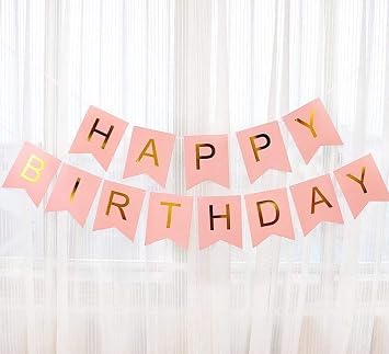 Mashoor Party Maker Happy Birthday Banner Bunting Flag Banner