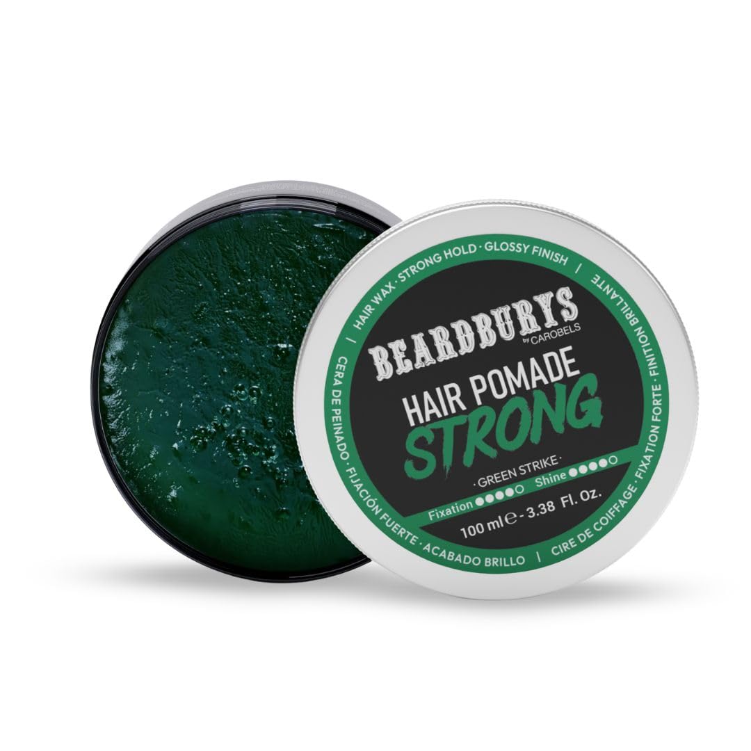 Beardburys Hair Wax Strong for Men, Strong Hold for Natural and Flexible Hair Styles with Shiny Finish, Water-soluble and Easily Removed by Washing 100ml
