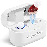 Auyeesnc ITE Hearing Aids for Adults,16 Channel Digital Chip 60H Working Time Rechargeable Hearing aids Mini Hearing Aid with