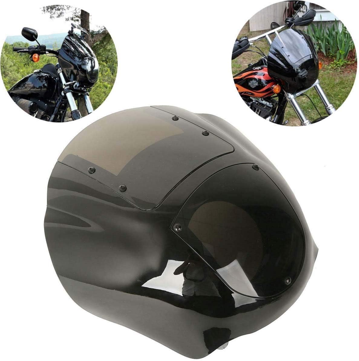 XFMT Detachable Quarter Fairing Kit & Smoke Windshield For