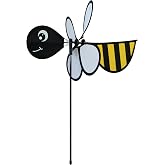 In the Breeze 2801 &mdash; Baby Bee Ground Spinner &mdash; Small Wind Spinner for Gardens, Planters, Flower Pots, Yards