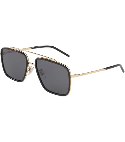 Amazon.com: Dolce&Gabbana DG2220 02/81 57MM Gold/Black/Plastic