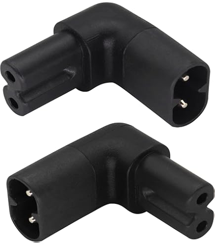 Amazon.com: Cablecc Figure 8 IEC60320 C7 to C8 90 Degree Up Down