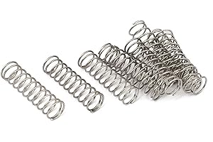 TA-VIGOR TOP-Vigor 10Pcs Compression Spring 10mm OD 0.8mm Wire Size 35mm Free Length, Stainless Steel Compression Spring Assortment Dual Hook Extension Spring for Home Repair Projects or DIY