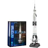 APENGBAOL Saturn V Space Rocket and Vehicles Building Blocks Set,613 Precision Space Shuttle Building Block Toys Gifts for Adults