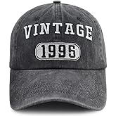 XacaYuerp Vintage 1935 1945 1955 1965 1975 1985 1995 Baseball Hat for Men Women, Adjustable Cotton Embroidered Baseball Cap