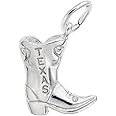 Texas Cowboy Boot Charm, Charms for Bracelets and Necklaces