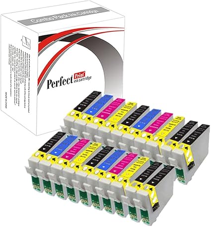 Perfectprint 20 Cartuchos De Tinta Compatibles 4 Juegos Y 4 Negras Para Epson Stylus D68 D88 Dx3800 Dx3850 Dx4200 Dx4800 Dx4850 8x T0611 4x T0612 4x T0613 4x T0614 Amazon Es Oficina Y Papeleria