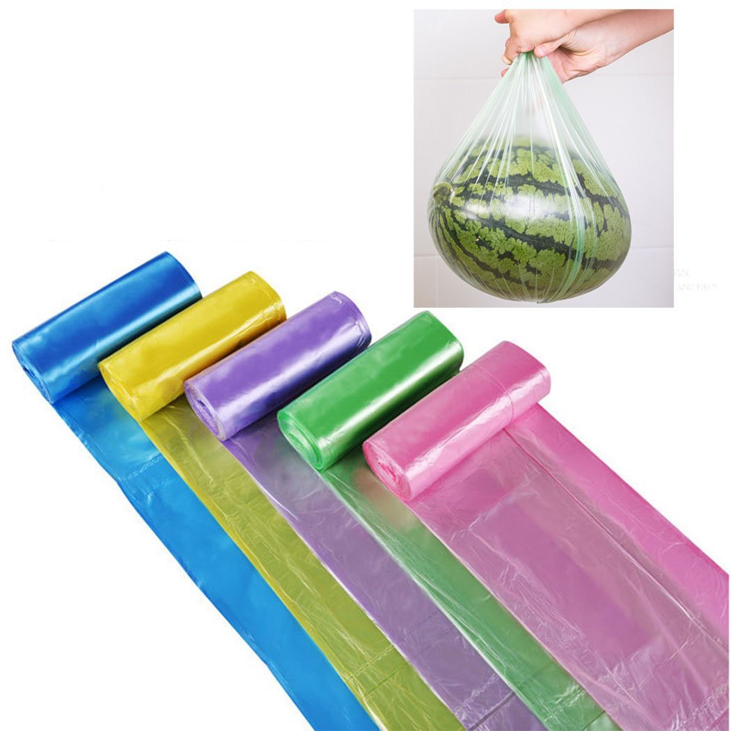 Small Trash Bags, Urcolor 5 Gallon Garbage Bags For Office, Home Waste Bin, 150 Counts 5 Color