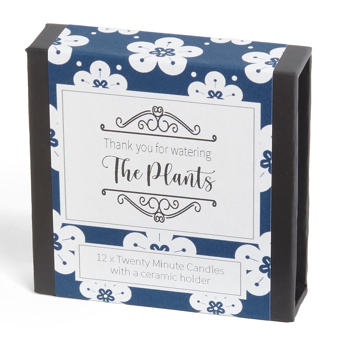 Thank You for Watering The Plants Candles (wrap). 12 x Twenty Minute Candles with a Ceramic Holder for Relaxation, Meditation, Mindfulness and Well-Being