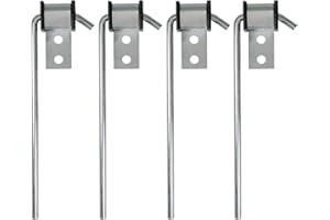 4 Pcs Universal Exhaust Hangers Rod, Heavy Duty Muffler Hanger, Stainless Steel Upgrade Weld on Exhaust Pipe Hanger, Exhaust 