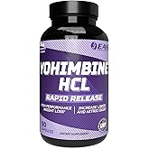 EAS Yohimbine HCL | Improved Weight Loss & Athletic Performance | Rapid Release Technology | Gluten Free, Non GMO, Vegetarian Friendly | 90 Capsules