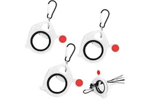 IFFITYA 3 PCS Zip Tie Organizer Glows in The Dark - Light Plastic Cable Tie Holder for Efficient Cable Management - Reusable Zip Ties Holder for Easy and Neat Organization (Circle)