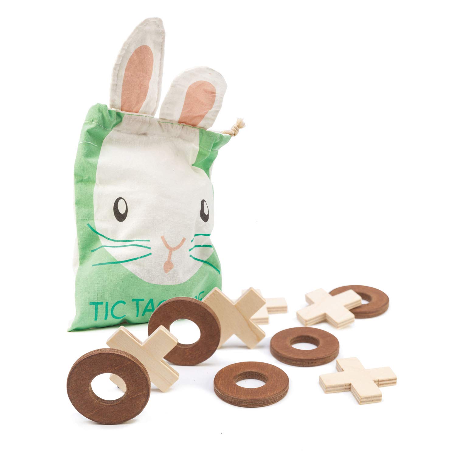 Tender Leaf Toys Tic Tac Toe - Wooden Noughts and Crosses Game