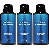 Bath and Body Works Ocean Men's Deodorizing Body Spray, 3.7 Oz, 3-Pack