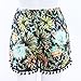 Sunm boutique Women's Shorts Beach Shorts Pom Pom Shorts Tassel Shorts Casual Shorts Summer Beach Shorts (Extra-Large, Green)