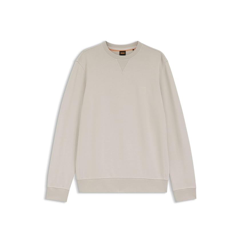 BOSS Felpa da uomo, Open Grey 070