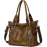 Worldlyda Crossbody Bags for Women Large Tote Soft Leather Purses Washed Y2K Hobo Vintage Handbag Shoulder City Bag