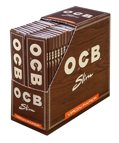 OCB 15437 Unbleached slim Virgin Paper, langes Papier
