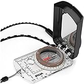Silva 16DCL-6400 Military Compass - NATO Grade, Glow In The Dark, Acrylic/Acetal, PC/ABS, TPU Material