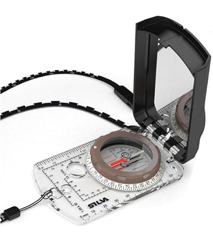 Military Protractor – 1:5000 & 1:25000 Coordinate Scale, 0-6400 Mils & 0-360°, 5.98" X 4.13" Plastic