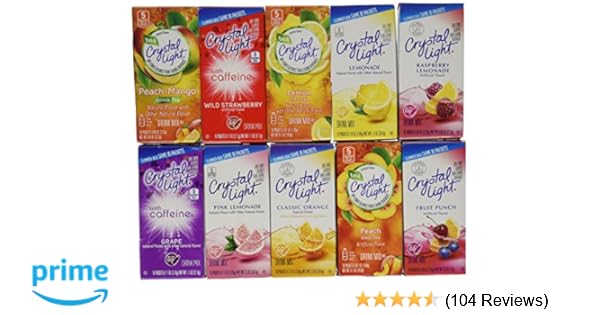 Amazon Com Crystal Light Drink Mix Variety On The Go Pack With