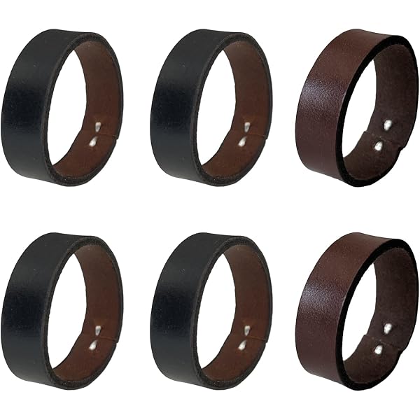 Amazon.com: ArrErr 4 Pack Belt Loop Leather Keeper Ring End  display picture 3