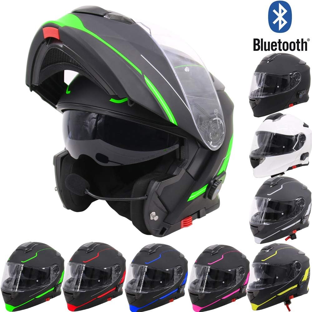 Amazon.fr LEO727 Visière Antibuée Casque de Moto Modulable