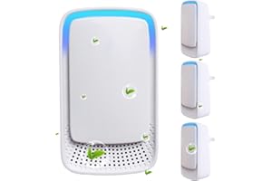 Lmhaichao Plug In Air Ionizers for Home 4 Pack,Portable and Quiet Work Negative Ion Air Purifier for Home, Bedroom, Office,Living Room,Pet Room,Small Air Cleaner(4)