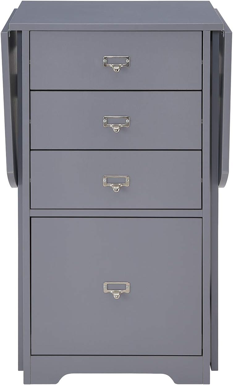 Southern Enterprises Jeannie Organizer and Craft Desk, Gray