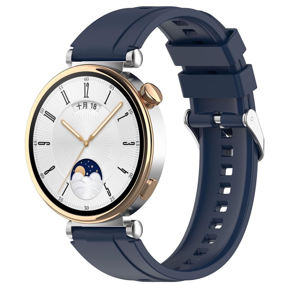 Tyogeephy Strap for Huawei watch GT4 41MM,18mm Soft Silicone Band Replacement compatible with Garmin Venu 3S/Forerunner 265S/Forerunner 255S/Venu 2S/vivomove 3s/vivoactive 4s