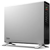 De'Longhi Convection Panel Heater, Full Room Quiet 1500W, Freestanding/Easy Install Wall Mount, LED Digital Display, Adjustab