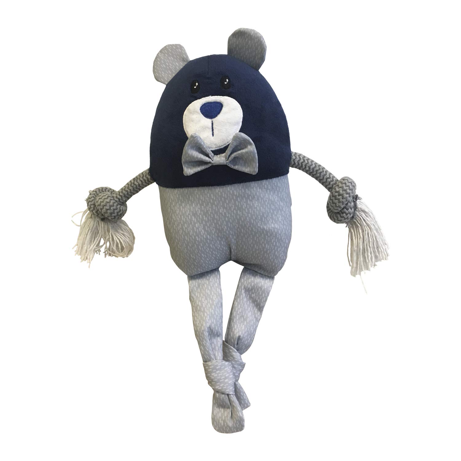 Stuffed Dog GLORIA - Size 23 cm - Teddy Pumba - Dog Toy - Plush with Sound - soft texture - Highly resistant - Ideal for large dogs - Gray Color / Blue