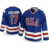 UNLC Jack O’Callahan #17 Miracle 1980 USA Olympic Hockey Jersey – Stitched Letters, Adult Sizes S–5XL