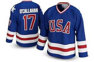 UNLC Jack O’Callahan #17 Miracle 1980 USA Olympic Hockey Jersey – Stitched Letters, Adult Sizes S–5XL