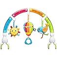 BENBAT Baby Stroller Arch Toy Rainbow Dazzle Friends Play Bar. Fun Newborns Sensory Activity, Adjustable for Bouncers and Car Seat.